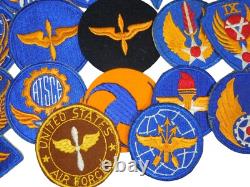 Original Collection of WWII US Army Air Force Cut Edge Patches Lot