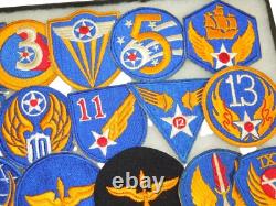 Original Collection of WWII US Army Air Force Cut Edge Patches Lot