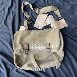 Original Named WWII Army Air Corp 562nd AWB Mussette Bag Haversack