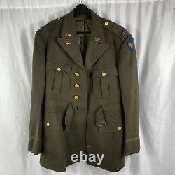 Original Named WWII Army Air Corp Officers Uniform Jacket AAC Bullion Patch