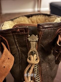 Original Rare 1942 WW2 USAAF Army Air Corps A6 Flight Boots + Heated Inserts