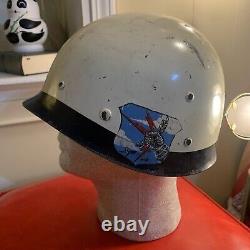 Original Strategic Air Command WWII US Army M-1 Helmet Liner Named