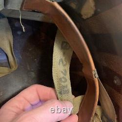 Original Strategic Air Command WWII US Army M-1 Helmet Liner Named