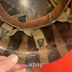 Original Strategic Air Command WWII US Army M-1 Helmet Liner Named