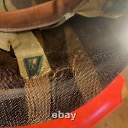 Original Strategic Air Command WWII US Army M-1 Helmet Liner Named