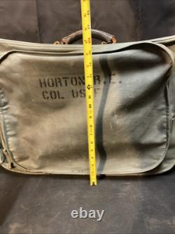Original US Army Air Force B-4 Colonels Garment Bag Suitcase Good Shape