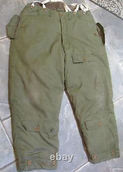 Original US WWII Army Air Force Type A-10 Winter Flight Trousers Size 42 Mug LOT