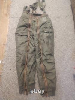 Original US WWII Army Air Forces A-11 Flight Trousers Size 30 With Suspenders