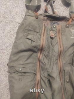 Original US WWII Army Air Forces A-11 Flight Trousers Size 30 With Suspenders