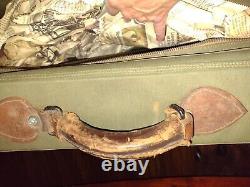 Original US WWII WW2 Army Air Force B-4 Officers Garment Bag Suitcase B4