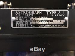 Original U. S. Army Air Corps Astrograph Type A-1 By Sperti Case & Box Bulbs
