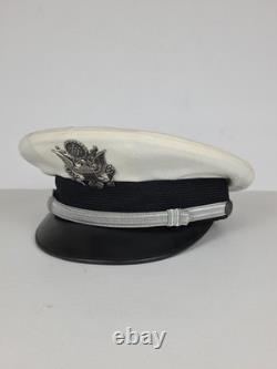 Original U. S. WWII Army Air Force Officer Crusher Cap White Cover