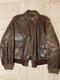 Original Us Army Air Wwii A-2 Leather Flight Jacket- Sz. 42
