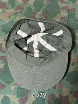 Original Vintage WWII U. S. Army Air Force A3 Mechanic HBT Cap Size 7
