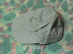 Original Vintage WWII U. S. Army Air Force A3 Mechanic HBT Cap Size 7