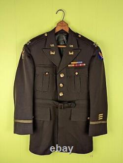 Original WW2 1942 U. S. Army Air Forces Patched Officer Service Uniform Jacket