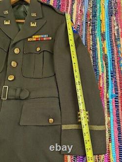 Original WW2 1942 U. S. Army Air Forces Patched Officer Service Uniform Jacket