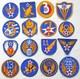 Original WW2 Complete Set Lot of 16 AIR FORCE USAAF US Army Shoulder Patch WWII