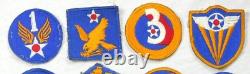 Original WW2 Complete Set Lot of 16 AIR FORCE USAAF US Army Shoulder Patch WWII