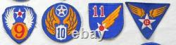 Original WW2 Complete Set Lot of 16 AIR FORCE USAAF US Army Shoulder Patch WWII
