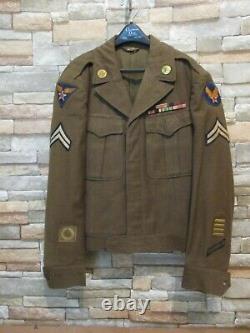 Original WW2 Ike Jacket 12th Army Air Corps SIZE 34 R