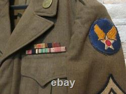 Original WW2 Ike Jacket 12th Army Air Corps SIZE 34 R