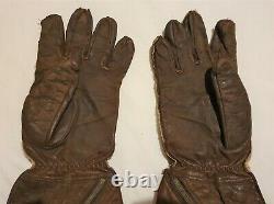 Original WW2 Royal Air Force RAF 1941 Pattern Flying Gauntlets Gloves