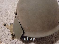 Original WW2 Steel Helmet M-3 Flak US Army Air Force usaaf aaf Crew Pot W Paper