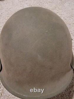 Original WW2 Steel Helmet M-3 Flak US Army Air Force usaaf aaf Crew Pot W Paper