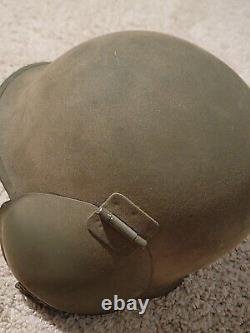 Original WW2 Steel Helmet M-3 Flak US Army Air Force usaaf aaf Crew Pot W Paper