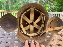 Original WW2 Steel M-3 Flak Helmet US Army Air Force USAAF AAF good condition