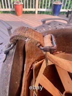 Original WW2 Steel M-3 Flak Helmet US Army Air Force USAAF AAF good condition
