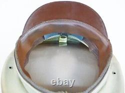 Original WW2 Tan Top US Army Air Force Officer Visor Cap with Eagle USAAF