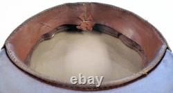 Original WW2 Tan Top US Army Air Force Officer Visor Cap with Eagle USAAF