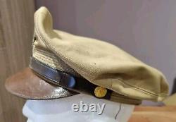 Original WW2 US Army Air Corps Enlisted Man Summer Visor Crusher Cap Hat USAAC