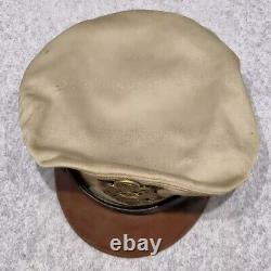 Original WW2 US Army Air Corps Enlisted Man Summer Visor Crusher Cap Hat USAAC