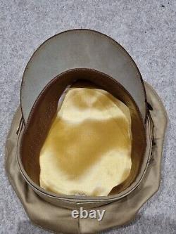 Original WW2 US Army Air Corps Enlisted Man Summer Visor Crusher Cap Hat USAAC