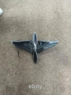Original WW2 US Army air corp and cadet sterling Silver Wings Badges WWII