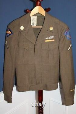 Original WW2 U. S. Army Air Forces Air Transport Cmd. Ike Jacket withSterling Wings