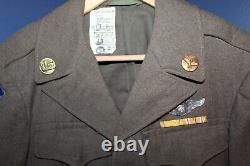 Original WW2 U. S. Army Air Forces Air Transport Cmd. Ike Jacket withSterling Wings