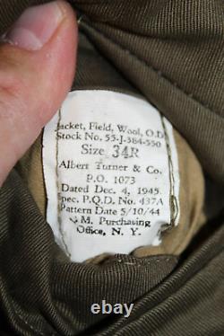 Original WW2 U. S. Army Air Forces Air Transport Cmd. Ike Jacket withSterling Wings