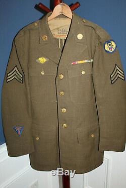 Original WW2 U. S. Army Air Forces British Made 8th AF Patched Jacket & 1942 d