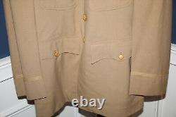 Original WW2 U. S. Army Air Forces Officer's AAF Patched Khaki Jacket withInsignia