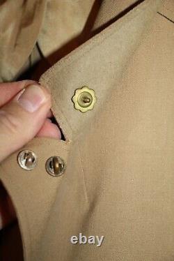 Original WW2 U. S. Army Air Forces Officer's AAF Patched Khaki Jacket withInsignia