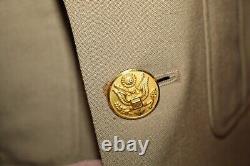 Original WW2 U. S. Army Air Forces Officer's AAF Patched Khaki Jacket withInsignia