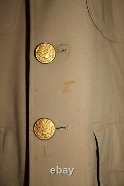 Original WW2 U. S. Army Air Forces Officer's AAF Patched Khaki Jacket withInsignia