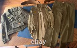 Original WW2 WWII 9th Army Air Force USAAF Sergeant Full Uniform Lot Ike Jacket