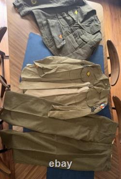 Original WW2 WWII 9th Army Air Force USAAF Sergeant Full Uniform Lot Ike Jacket