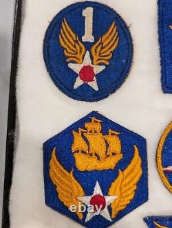 Original WW2 WWII USAAF US Army Air Force Patches 9th 1st 8th 20th cadet bomber