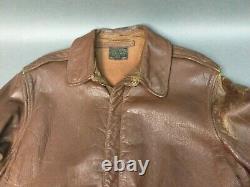 Original WWII A2 Flight Jacket Perry Sportswear Size 40 Air Force US Army
